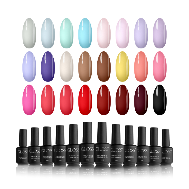 GLOSS Color base gel set, 24 pcs